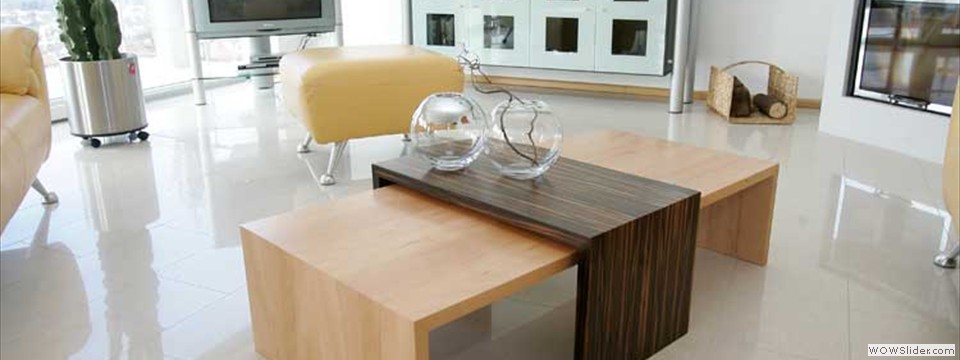 Wohnzimmertisch in 2 Holzarten